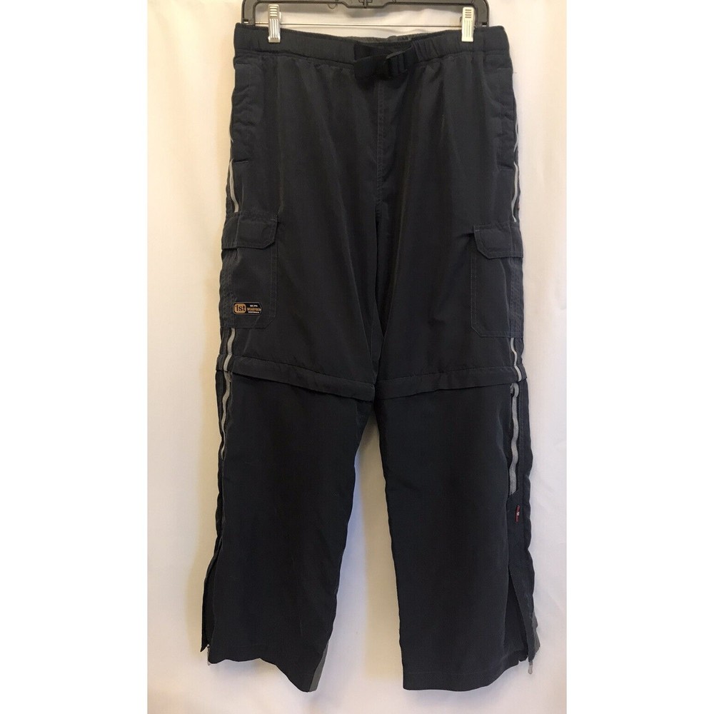Y2K Wear First Cargo Pants XLH Mens Blue Utility Skater Zip Off Shorts Vintage